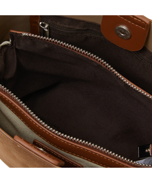 LAP(ラップ)の「SOFT BUCKET BAG AR7AB829(ショルダーバッグ・レディース・ブラック/キャメル・FREE)」の8枚目の写真