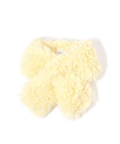 studio CLIP（スタディオクリップ）の「アソートボア差し込みマフラー（マフラー・レディース・チャコール/オレンジ/イエロー/ベージュ/ブルー・FREE）」の4枚目の写真