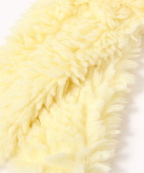 studio CLIP（スタディオクリップ）の「アソートボア差し込みマフラー（マフラー・レディース・チャコール/オレンジ/イエロー/ベージュ/ブルー・FREE）」の11枚目の写真