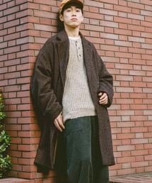 niko and... | ネップツイードロングコート(ダウンジャケット/コート)