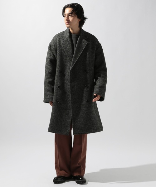 niko and...（ニコアンド）の「ネップツイードロングコート（ダウンジャケット/コート・メンズ・グレー/ブラウン・LARGE/MEDIUM）」の12枚目の写真