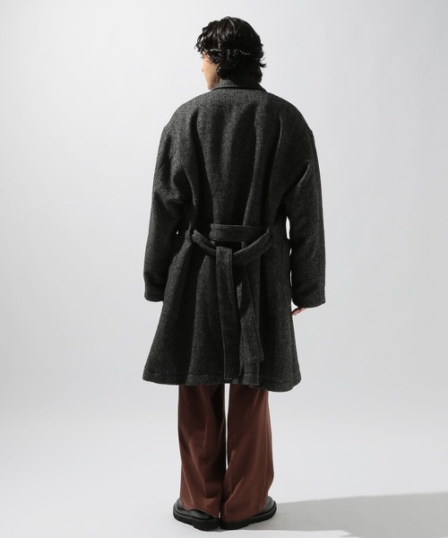 ネップツイードロングコート（ダウンジャケット/コート）｜niko and