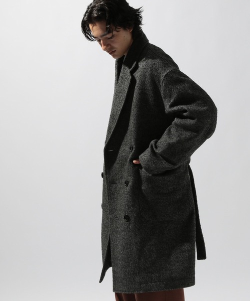 niko and...（ニコアンド）の「ネップツイードロングコート（ダウンジャケット/コート・メンズ・グレー/ブラウン・LARGE/MEDIUM）」の15枚目の写真