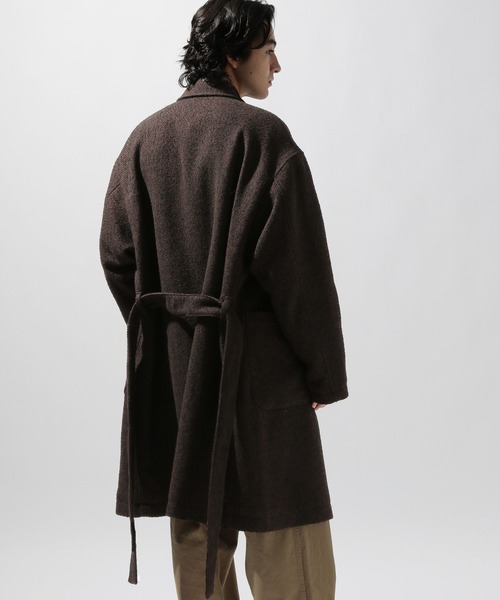 セール】ネップツイードロングコート（ダウンジャケット/コート