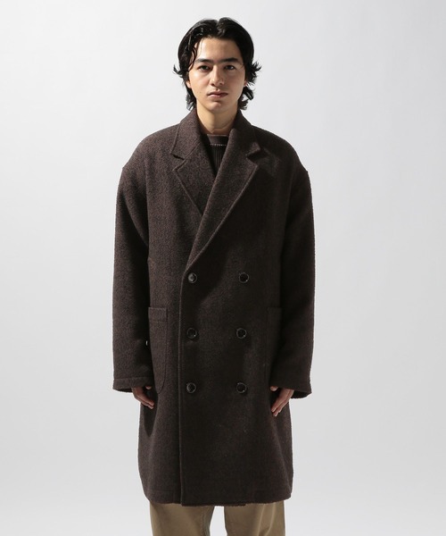 niko and...（ニコアンド）の「ネップツイードロングコート（ダウンジャケット/コート・メンズ・グレー/ブラウン・LARGE/MEDIUM）」の20枚目の写真