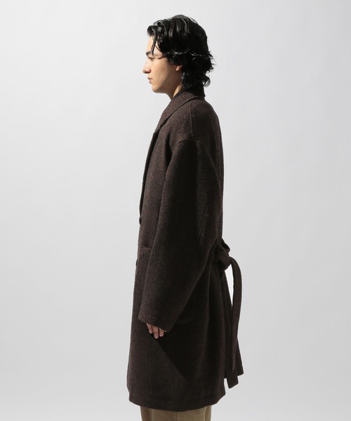 ネップツイードロングコート（ダウンジャケット/コート）｜niko and