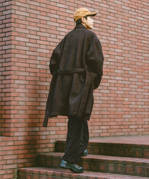 新品タグ付き　エイココンドウ　ブルゾン　総柄　ドローストリング　黒　日本製　42 YOKO SAKAMOTO 