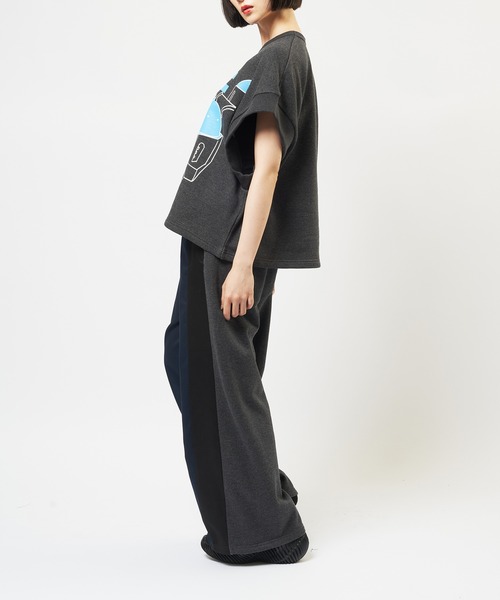 gomme(ゴム)の「テーマプリントT(Tシャツ/カットソー・レディース・チャコールグレー/トップグレー/ブラック・MEDIUM)」の12枚目の写真