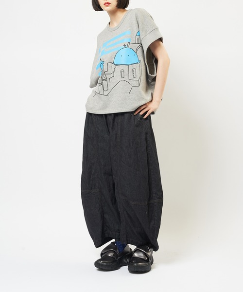 gomme(ゴム)の「テーマプリントT(Tシャツ/カットソー・レディース・チャコールグレー/トップグレー/ブラック・MEDIUM)」の8枚目の写真