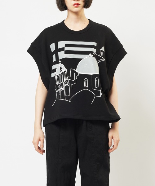 gomme(ゴム)の「テーマプリントT(Tシャツ/カットソー・レディース・チャコールグレー/トップグレー/ブラック・MEDIUM)」の13枚目の写真