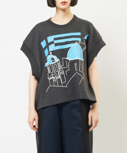 gomme(ゴム)の「テーマプリントT(Tシャツ/カットソー・レディース・チャコールグレー/トップグレー/ブラック・MEDIUM)」の18枚目の写真