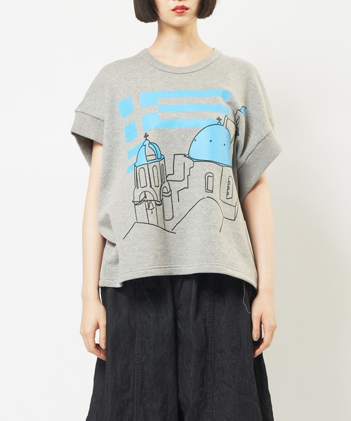 gomme(ゴム)の「テーマプリントT(Tシャツ/カットソー・レディース・チャコールグレー/トップグレー/ブラック・MEDIUM)」の16枚目の写真