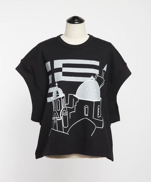 gomme(ゴム)の「テーマプリントT(Tシャツ/カットソー・レディース・チャコールグレー/トップグレー/ブラック・MEDIUM)」の20枚目の写真