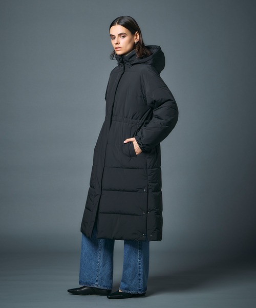 N.O.R.C（ノーク）の「中綿ロングキルトコート【ファンクション】（その他アウター・レディース・ブラック/アイボリー・S/M）」の22枚目の写真