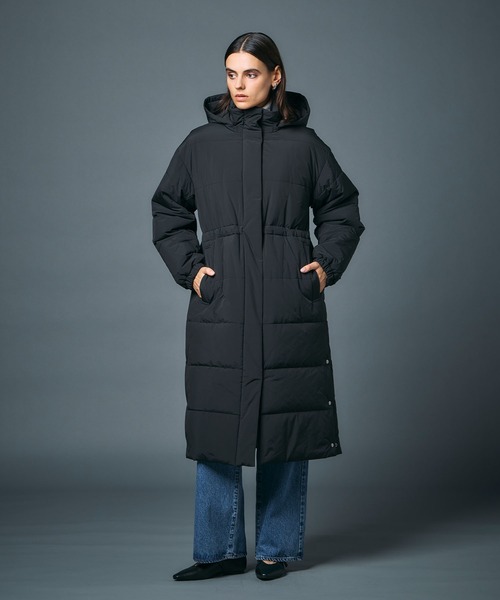 N.O.R.C（ノーク）の「中綿ロングキルトコート【ファンクション】（その他アウター・レディース・ブラック/アイボリー・S/M）」の21枚目の写真