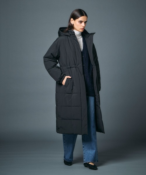 N.O.R.C（ノーク）の「中綿ロングキルトコート【ファンクション】（その他アウター・レディース・ブラック/アイボリー・S/M）」の18枚目の写真