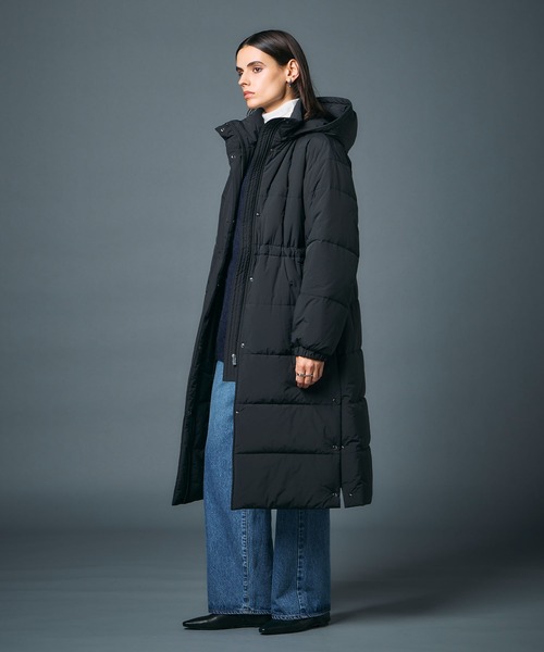 N.O.R.C（ノーク）の「中綿ロングキルトコート【ファンクション】（その他アウター・レディース・ブラック/アイボリー・S/M）」の20枚目の写真