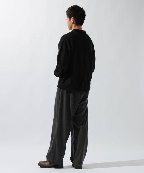 niko and...(ニコアンド)の「シュクジュウスキッパーニット(ニット/セーター・メンズ・ブラック/ベージュ・MEDIUM/LARGE)」の4枚目の写真