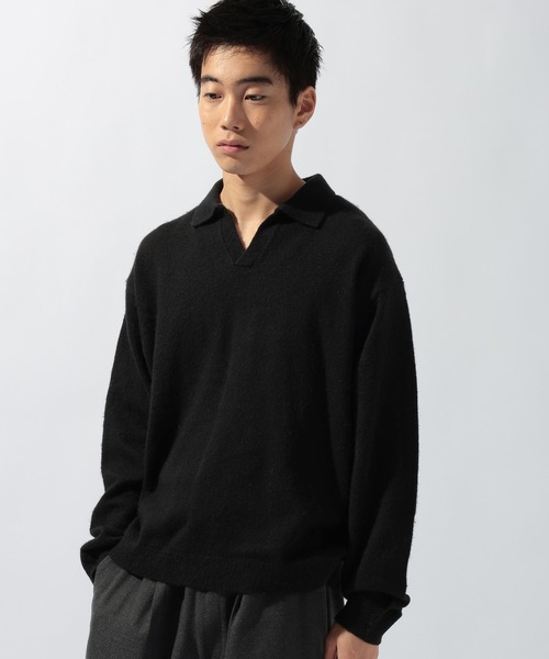 niko and...(ニコアンド)の「シュクジュウスキッパーニット(ニット/セーター・メンズ・ブラック/ベージュ・MEDIUM/LARGE)」の5枚目の写真