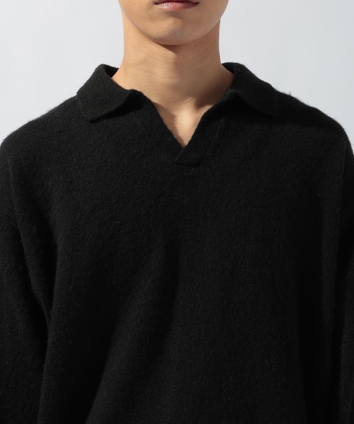 niko and...(ニコアンド)の「シュクジュウスキッパーニット(ニット/セーター・メンズ・ブラック/ベージュ・MEDIUM/LARGE)」の12枚目の写真