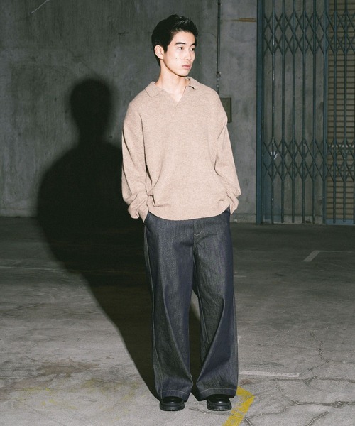 niko and...(ニコアンド)の「シュクジュウスキッパーニット(ニット/セーター・メンズ・ブラック/ベージュ・MEDIUM/LARGE)」の18枚目の写真