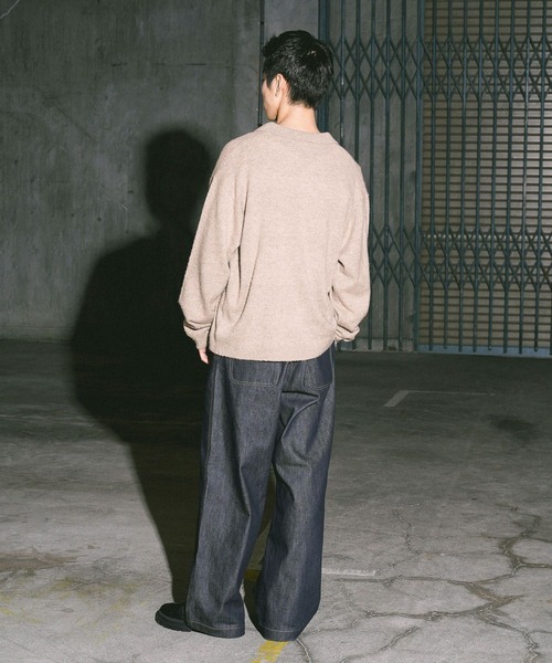 niko and...(ニコアンド)の「シュクジュウスキッパーニット(ニット/セーター・メンズ・ブラック/ベージュ・MEDIUM/LARGE)」の20枚目の写真