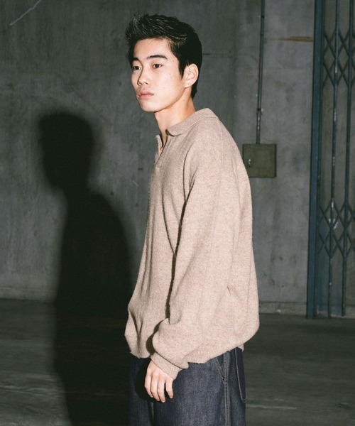 niko and...(ニコアンド)の「シュクジュウスキッパーニット(ニット/セーター・メンズ・ブラック/ベージュ・MEDIUM/LARGE)」の21枚目の写真