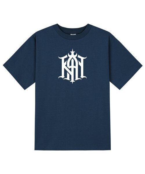 KAN6312(カン6312)の「KTN0002 カンシンボール 半袖Tシャツ - ネイビー(Tシャツ/カットソー・メンズ・その他・LARGE/MEDIUM/SMALL/X-LARGE)」の1枚目の写真