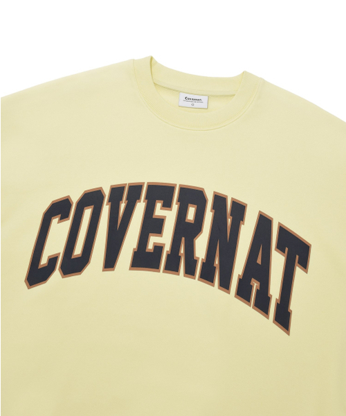 COVERNAT(カバーナット)の「アーチロゴドロップフィットスウェットライトイエロー(スウェット・レディース・その他・SMALL/MEDIUM/LARGE/X-LARGE)」の4枚目の写真