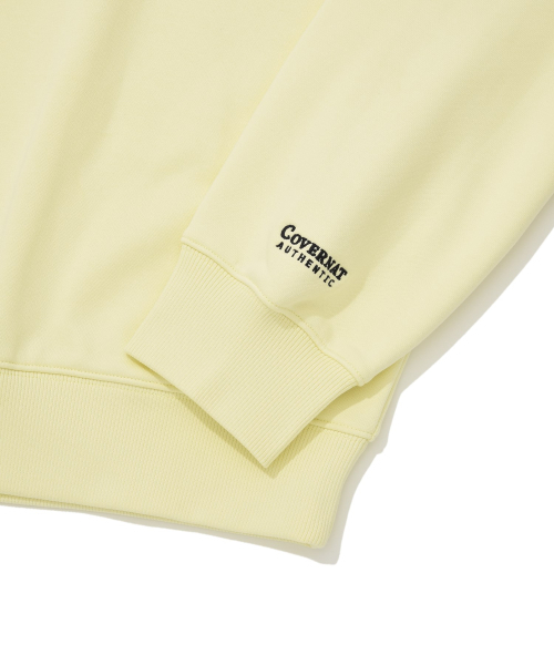 COVERNAT(カバーナット)の「アーチロゴドロップフィットスウェットライトイエロー(スウェット・レディース・その他・SMALL/MEDIUM/LARGE/X-LARGE)」の5枚目の写真