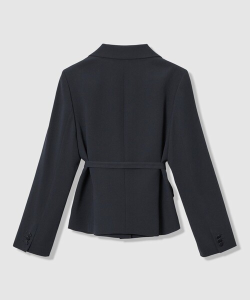 ANAYI（アナイ）の「【Eternal Line 2026】トリアセジョーゼットベルト付き ジャケット（テーラードジャケット・レディース・アイボリー/ネイビー・36/38/34）」の12枚目の写真