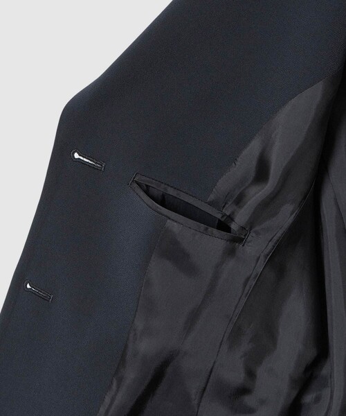 ANAYI（アナイ）の「【Eternal Line 2026】トリアセジョーゼットベルト付き ジャケット（テーラードジャケット・レディース・アイボリー/ネイビー・36/38/34）」の13枚目の写真