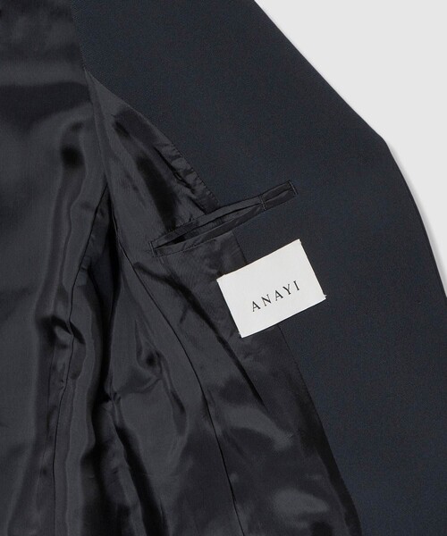 ANAYI（アナイ）の「【Eternal Line 2026】トリアセジョーゼットベルト付き ジャケット（テーラードジャケット・レディース・アイボリー/ネイビー・36/38/34）」の14枚目の写真