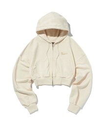 suade（スエード）の「CROP HOOD ZIP UP [IVORY]（パーカー）」