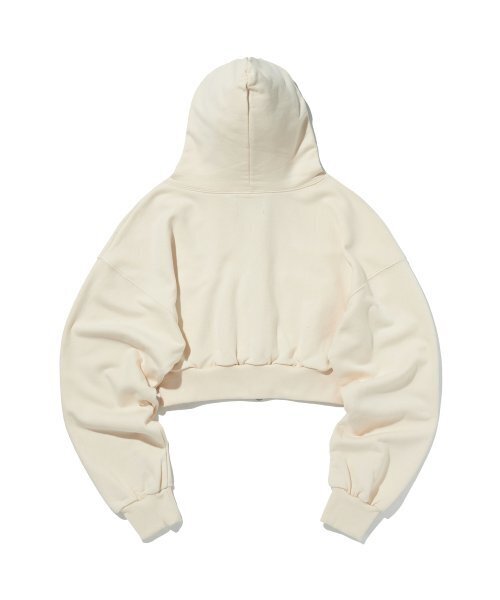 suade（スエード）の「CROP HOOD ZIP UP [IVORY]（パーカー・レディース・その他・FREE）」の2枚目の写真