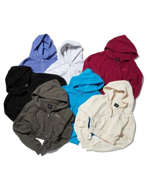 suade（スエード）の「CROP HOOD ZIP UP [IVORY]（パーカー・レディース・その他・FREE）」の8枚目の写真