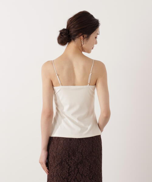PROPORTION BODY DRESSING（プロポーションボディドレッシング）の「ちら見えガード安心カップ付キャミ / 1216160002（キャミソール・レディース・ホワイト系その他/ブラック・MEDIUM/SMALL）」の7枚目の写真