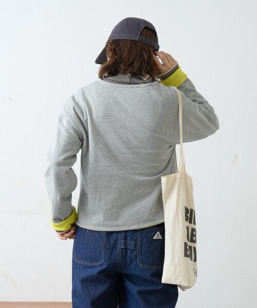 GEVACO（ゲバコ）の「【GEVACO】裏フリースカーディガン（カーディガン/ボレロ・レディース・サックスブルー/グレー/ネイビー・ONE SIZE）」の7枚目の写真