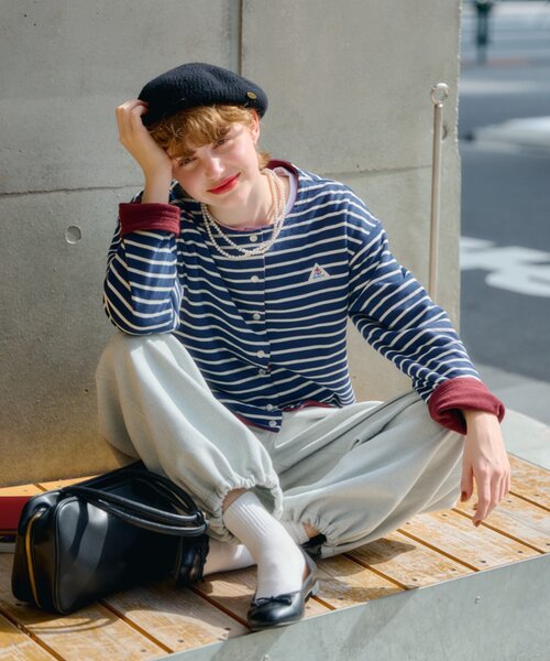 GEVACO（ゲバコ）の「【GEVACO】裏フリースカーディガン（カーディガン/ボレロ・レディース・サックスブルー/グレー/ネイビー・ONE SIZE）」の11枚目の写真