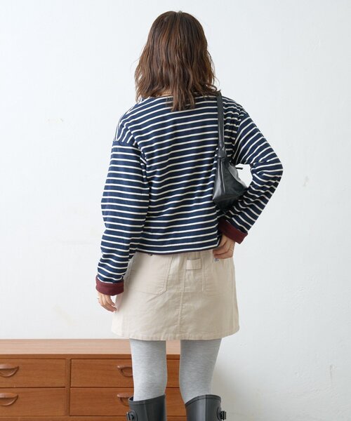 GEVACO（ゲバコ）の「【GEVACO】裏フリースカーディガン（カーディガン/ボレロ・レディース・サックスブルー/グレー/ネイビー・ONE SIZE）」の18枚目の写真