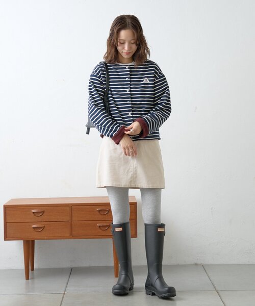 GEVACO（ゲバコ）の「【GEVACO】裏フリースカーディガン（カーディガン/ボレロ・レディース・サックスブルー/グレー/ネイビー・ONE SIZE）」の19枚目の写真