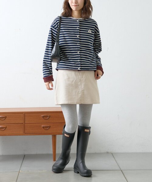 GEVACO（ゲバコ）の「【GEVACO】裏フリースカーディガン（カーディガン/ボレロ・レディース・サックスブルー/グレー/ネイビー・ONE SIZE）」の20枚目の写真