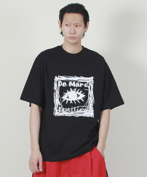 DEMARC(ドゥマーク)の「スクエアグラフィックボックスフィット半袖Tシャツブラック(Tシャツ/カットソー・メンズ・その他・LARGE/MEDIUM)」の3枚目の写真