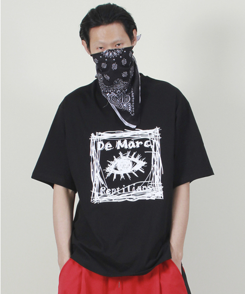 DEMARC(ドゥマーク)の「スクエアグラフィックボックスフィット半袖Tシャツブラック(Tシャツ/カットソー・メンズ・その他・LARGE/MEDIUM)」の6枚目の写真