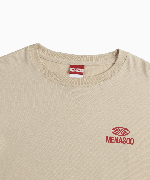 MENASOO(ミナス)の「Squared Hearttrack Graphic T Shirt_Oatmeal(Tシャツ/カットソー・レディース・オートミール・1/3/2)」の8枚目の写真