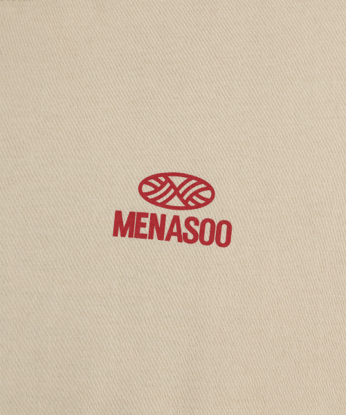 MENASOO(ミナス)の「Squared Hearttrack Graphic T Shirt_Oatmeal(Tシャツ/カットソー・レディース・オートミール・1/3/2)」の9枚目の写真