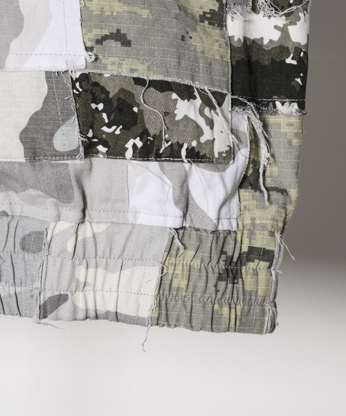 AIVER（アイバー）の「AIVER　ボロフライトジャケット（ミリタリージャケット・メンズ・ブラック/ホワイト×グレー・LARGE/MEDIUM/SMALL）」の22枚目の写真