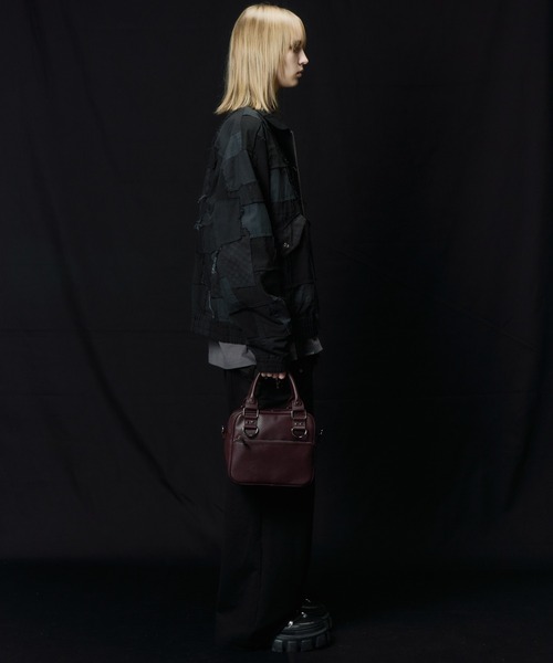 AIVER（アイバー）の「AIVER　ボロフライトジャケット（ミリタリージャケット・メンズ・ブラック/ホワイト×グレー・LARGE/MEDIUM/SMALL）」の9枚目の写真