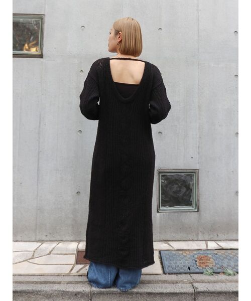 Ungrid（アングリッド）の「ブークレレーシーニットワンピース（ワンピース・レディース・ブラック/オフホワイト/その他1・FREE）」の12枚目の写真