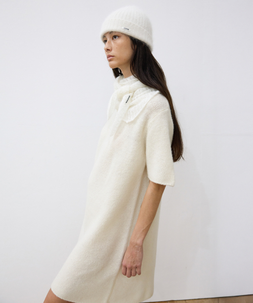 LEVAR（レバー）の「Wool Knit Mini Dress - Ivory（ワンピース・レディース・その他・MEDIUM/SMALL）」の3枚目の写真